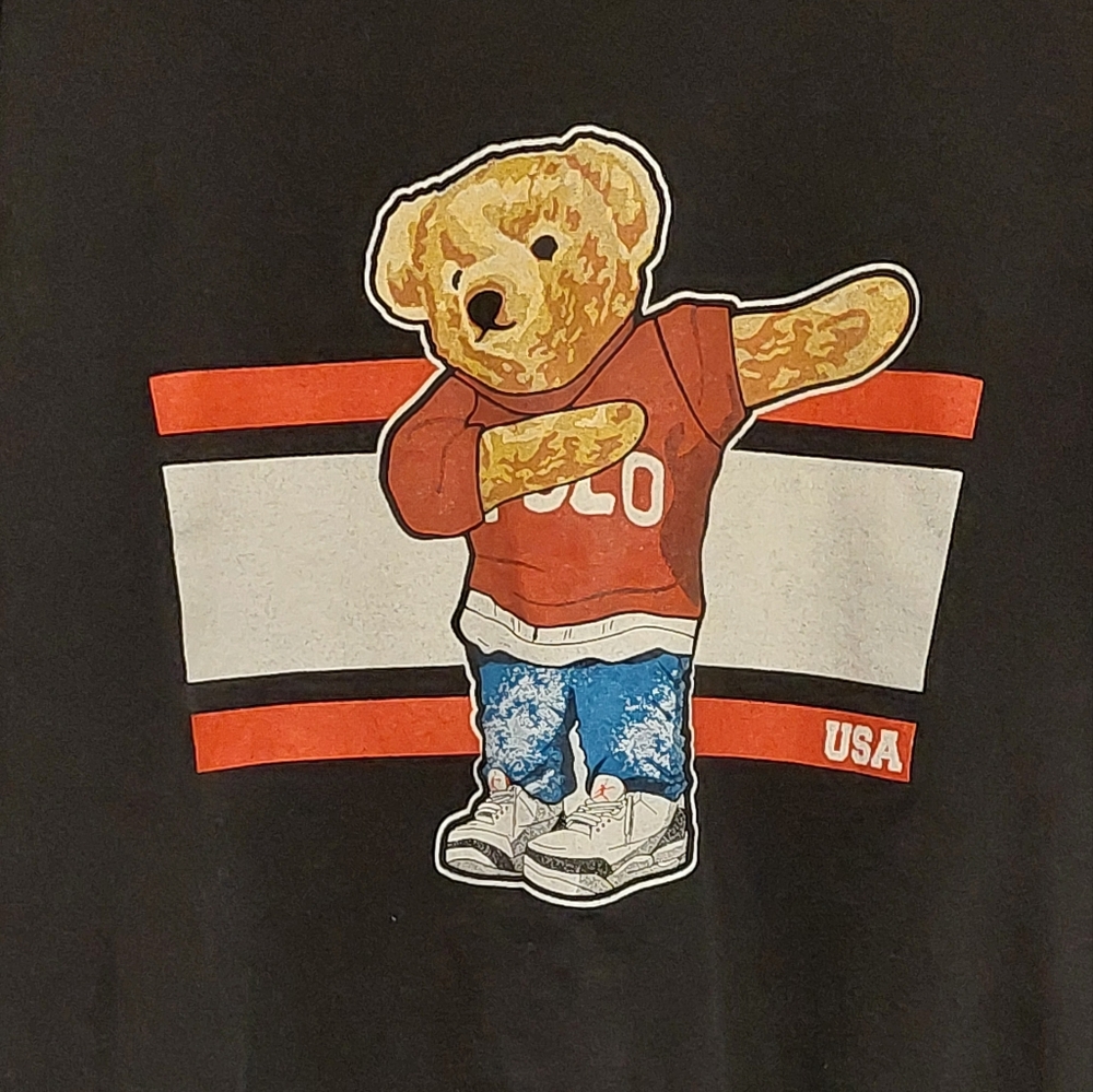 Amillion Dabbing Polo Bear Graphic T Shirt